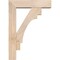 Ekena Millwork Merced Block Smooth Bracket w/ Offset Brace, Douglas Fir, 5 1/2"W x 20"D x 28"H BKT0604X20X28MRC05SDF - alternate 4